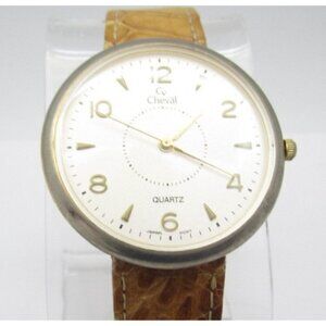 Women Cheval Quartz WR Analog 38mm Round Watch (I12) "New Battery"